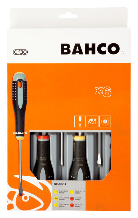 Bahco Ergo skrutrekkersett BE-9881